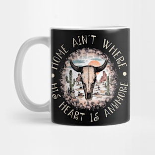 Home Ain't Where His Heart Is Anymore Leopard Bull Cactus Mug